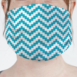 Pixelated Chevron Face Mask Cover