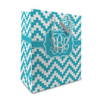 Pixelated Chevron Medium Gift Bag (Personalized)