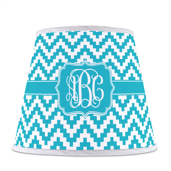Pixelated Chevron Poly Film Empire Lampshade - Front View