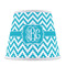 Pixelated Chevron Poly Film Empire Lampshade - Front View