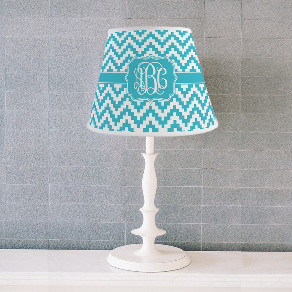 Pixelated Chevron Poly Film Empire Lampshade - Lifestyle
