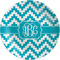 Pixelated Chevron Melamine Plate (Personalized)