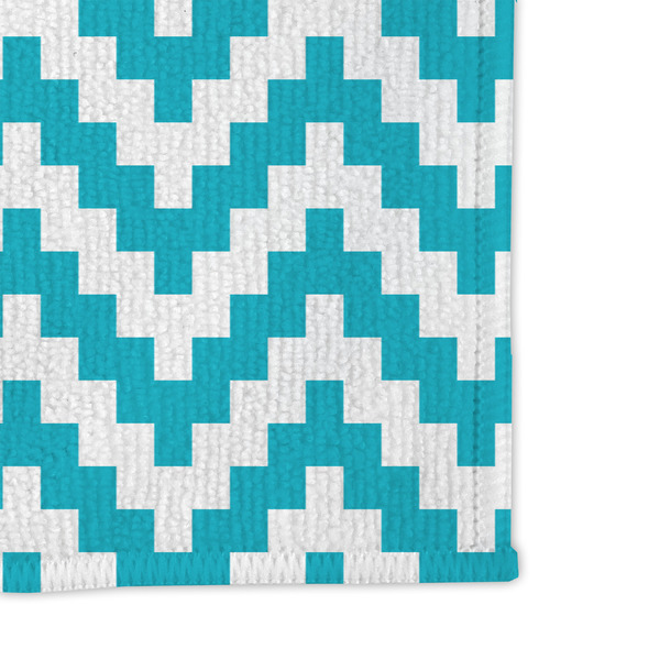 Pixelated Chevron Microfiber Dish Rag - DETAIL