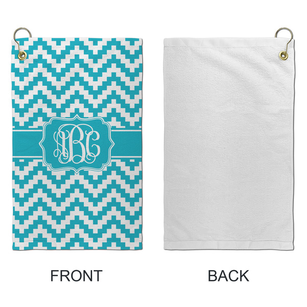 Pixelated Chevron Microfiber Golf Towels - Small - APPROVAL