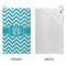 Pixelated Chevron Microfiber Golf Towels - Small - APPROVAL