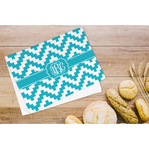 Pixelated Chevron Microfiber Kitchen Towel - LIFESTYLE