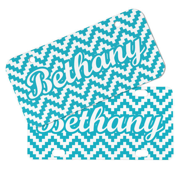 Pixelated Chevron Mini License Plates - MAIN (4 and 2 Holes)