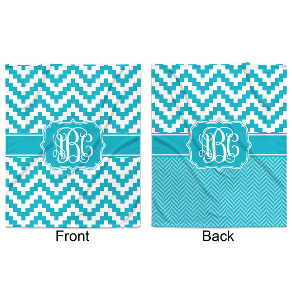 Pixelated Chevron Minky Blanket - 50"x60" - Double Sided - Front & Back