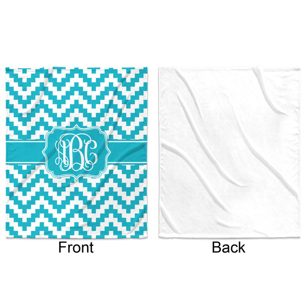 Pixelated Chevron Minky Blanket - 50"x60" - Single Sided - Front & Back
