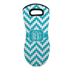 Pixelated Chevron Neoprene Oven Mitt w/ Monograms