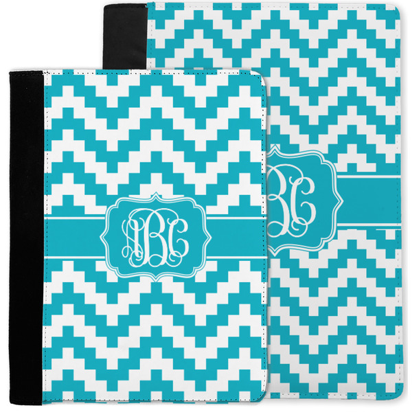 Pixelated Chevron Notebook Padfolio - MAIN