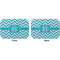 Pixelated Chevron Octagon Placemat - Double Print Front and Back