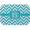 Pixelated Chevron Octagon Placemat - Single front