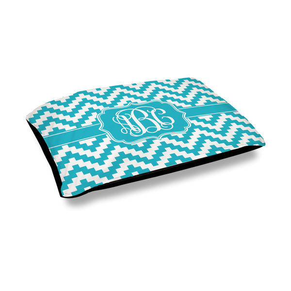Custom Pixelated Chevron Outdoor Dog Bed - Medium (Personalized)