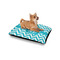 Pixelated Chevron Outdoor Dog Beds - Small - IN CONTEXT