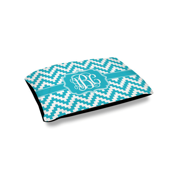 Custom Pixelated Chevron Outdoor Dog Bed - Small (Personalized)