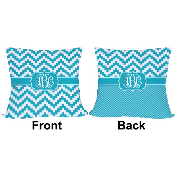 Pixelated Chevron Outdoor Pillow - 18x18