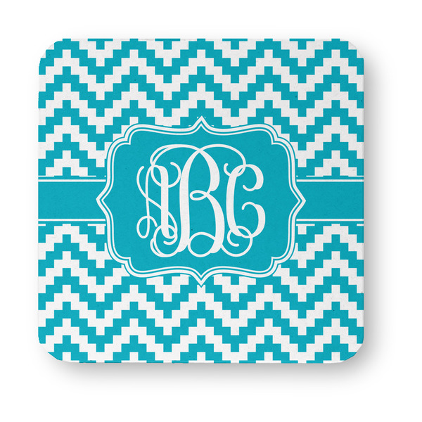 Pixelated Chevron Paper Coasters - Approval