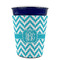 Pixelated Chevron Party Cup Sleeves - without bottom - FRONT (on cup)