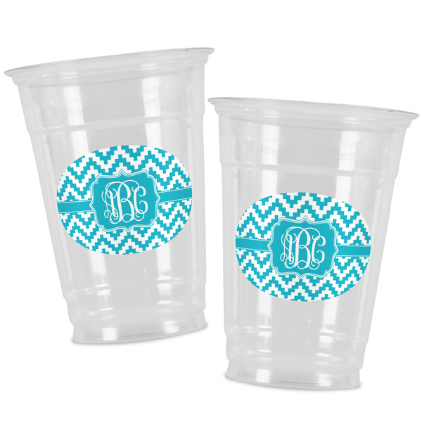 Pixelated Chevron Party Cups - 16oz - Alt View