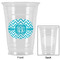 Pixelated Chevron Party Cups - 16oz - Approval