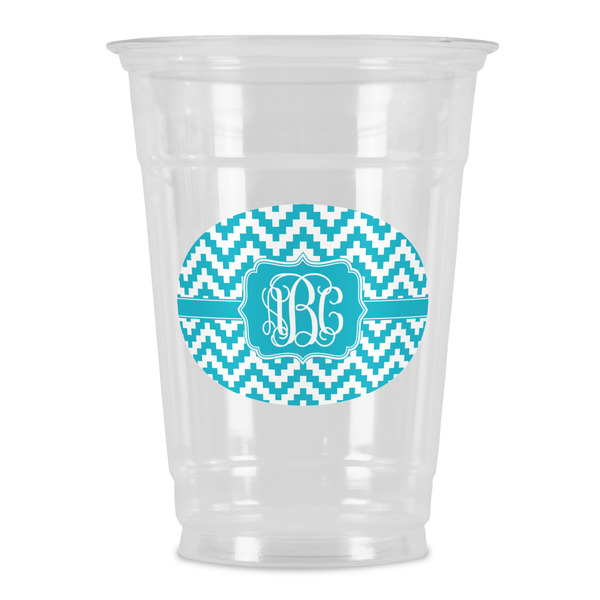 Custom Pixelated Chevron Party Cups - 16oz (Personalized)