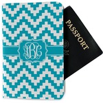Pixelated Chevron Passport Holder - Fabric (Personalized)
