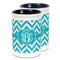 Pixelated Chevron Ceramic Pencil Holder - Large