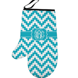 Pixelated Chevron Left Oven Mitt (Personalized)