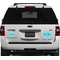 Pixelated Chevron Personalized Square Car Magnets on Ford Explorer