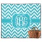 Pixelated Chevron Outdoor Picnic Blanket (Personalized)