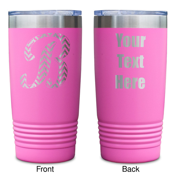Pixelated Chevron Pink Polar Camel Tumbler - 20oz - Double Sided - Approval