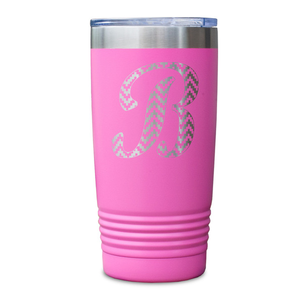 Pixelated Chevron Pink Polar Camel Tumbler - 20oz - Single Sided - Approval