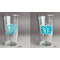 Pixelated Chevron Pint Glass - Two Content - Approval