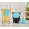 Pixelated Chevron Pint Glass - Two Content - In Context