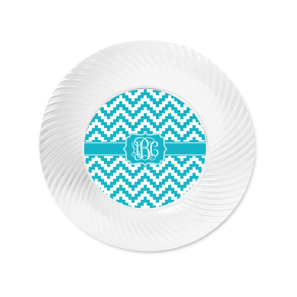 Pixelated Chevron Plastic Party Appetizer & Dessert Plates - Approval