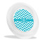 Pixelated Chevron Plastic Party Dinner Plates - Main/Front