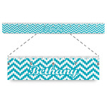 Pixelated Chevron Plastic Ruler - 12" (Personalized)