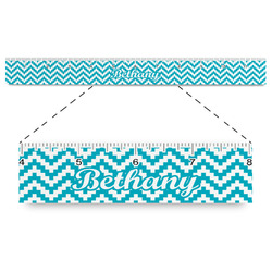 Pixelated Chevron Plastic Ruler - 12" (Personalized)