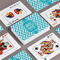 Pixelated Chevron Playing Cards - Front & Back View