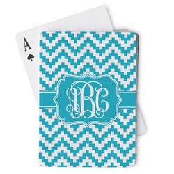 Pixelated Chevron Playing Cards (Personalized)