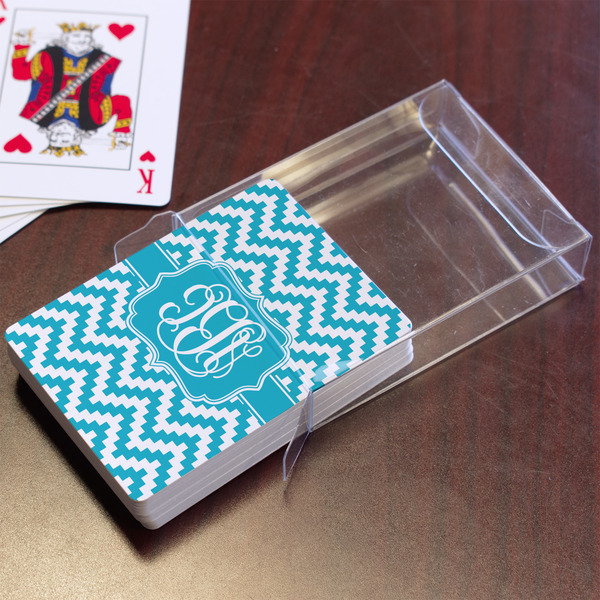 Pixelated Chevron Playing Cards - In Package