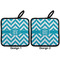 Pixelated Chevron Pot Holders - Set of 2 APPROVAL