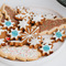 Pixelated Chevron Printed Icing Circle - XSmall - On XS Cookies