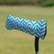 Pixelated Chevron Putter Cover - On Putter