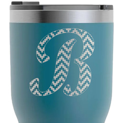 Pixelated Chevron RTIC Tumbler - Dark Teal - Laser Engraved - Single-Sided (Personalized)