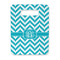 Pixelated Chevron Rectangle Trivet with Handle - FRONT
