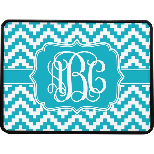 Pixelated Chevron Rectangular Trailer Hitch Cover (Personalized)
