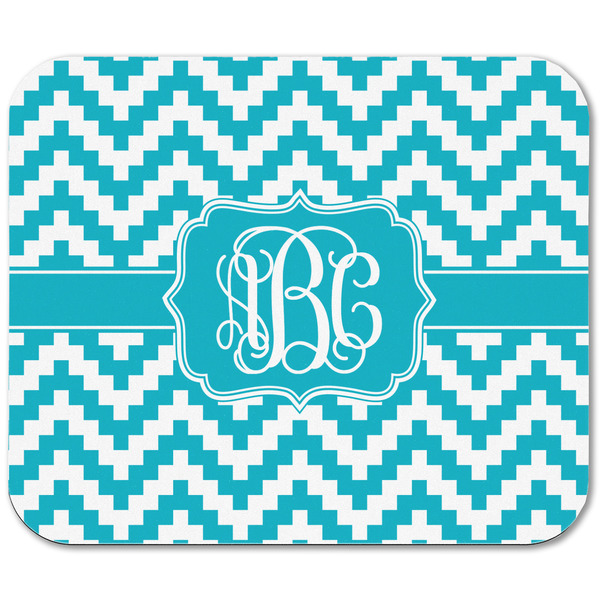 Pixelated Chevron Rectangular Mouse Pad - APPROVAL