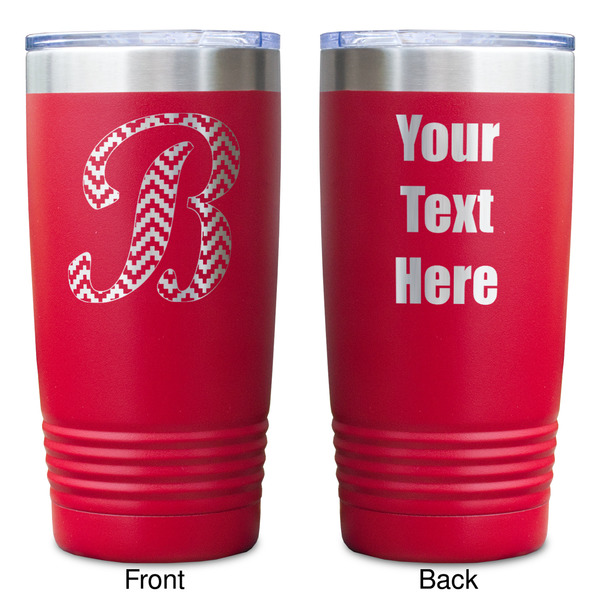 Pixelated Chevron Red Polar Camel Tumbler - 20oz - Double Sided - Approval